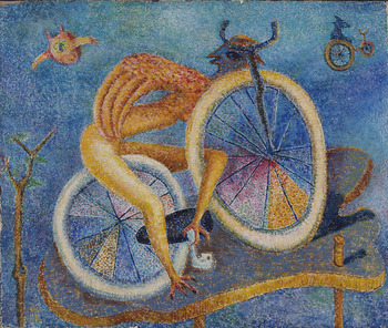 瑛九《自転車》 1956年